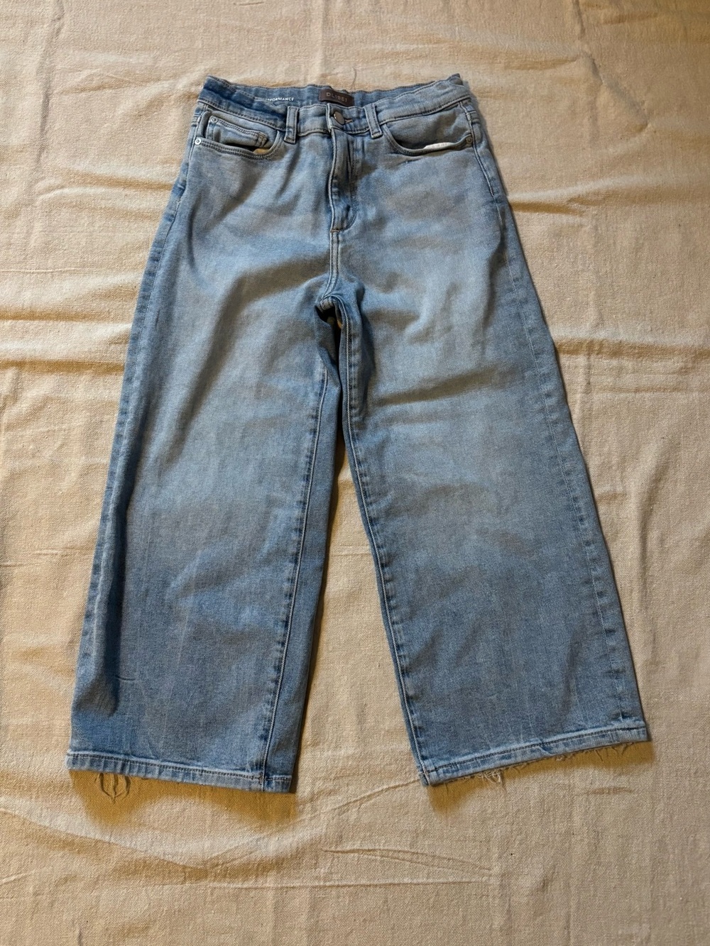 DL1961 Light Blue Wide-Leg Jeans